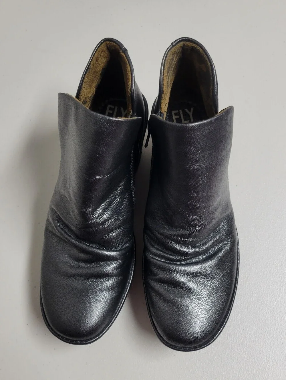 Fly London NWOT Yip  Leather Ankle Boots Size 37.